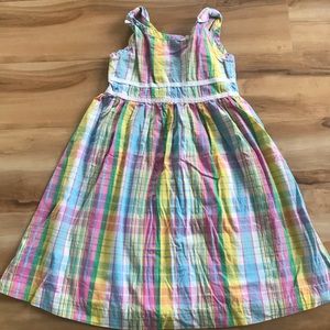 Girls Lilly Pulitzer plaid dress.